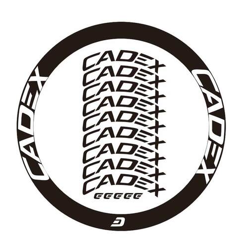 公路车CADEX碳圈车圈轮组贴纸竞速贴花 自行车定制个性刀圈改色贴