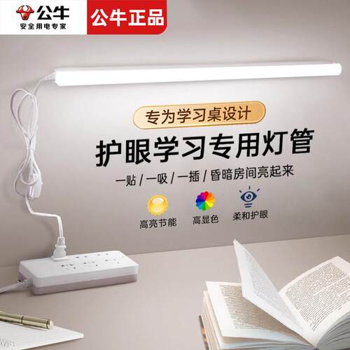 插电led小台灯无频闪宿舍大学生长条灯管书桌护眼学习 护眼灯