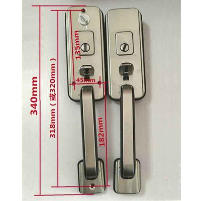 罗普斯金老式按压门锁铝合金大门对开 防盗门锁豪华家用拉手农村