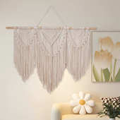 饰简约北欧风卧室 大尺寸可拆分创意家居装 壁毯 新款 手工编织挂毯