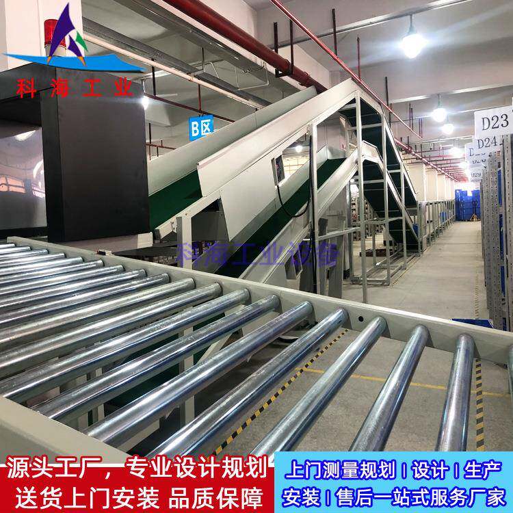 快递输送物流线电商仓储物流滚筒输送线跨境电商包裹物流输送线