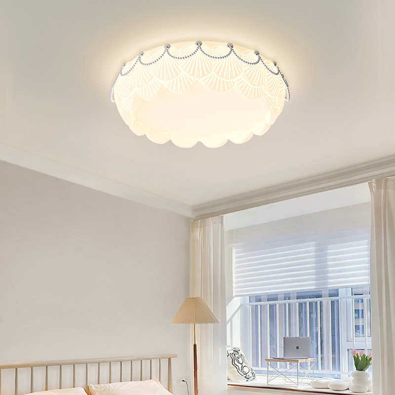 客厅灯现代简约创意贝壳大厅吸顶灯北欧奶油风灯具组合全屋套餐,家装灯饰光源,智能吸顶灯,淘宝优惠券,粉丝福利购,淘宝优惠卷