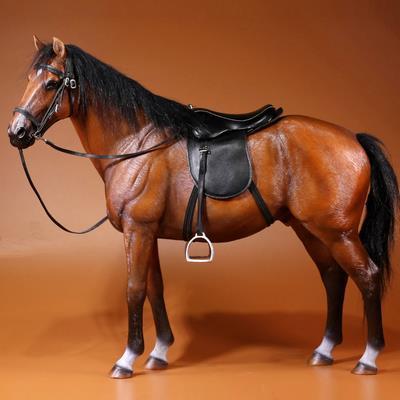 新款JXK /温血模型 仿真马动物1周边办6公室树脂摆件兵人坐骑配件