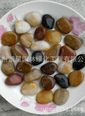 【万吨现货】广州黄色鹅卵石黄雨花石池子铺路造景用池景天然石