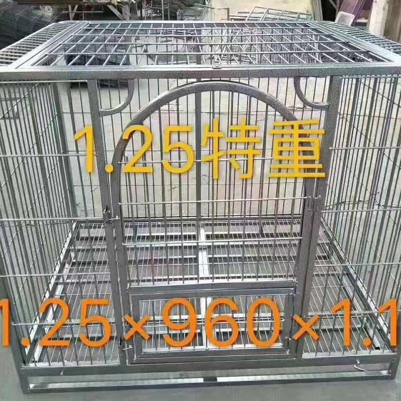 金毛中小型窝大型屋宠物加厚狗可折叠犬笼管铁笼加粗狗加粗方