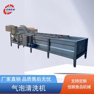 青椒清洗气泡清洗机商用全自动洗鱼机苹果翻浪式 气泡清洗机