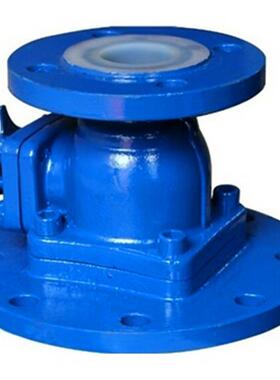 FQ41F46-16C衬氟放料球阀铸钢法兰衬氟球阀