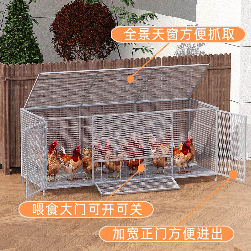不锈钢网养鸡笼子加厚加粗探头笼大号鸡鸭鹅家禽防黄鼠狼蛇鼠户外