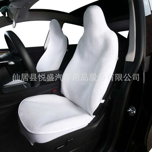 汽车座椅套全包布艺单个前座黑色白色适合Model3ModelY车型