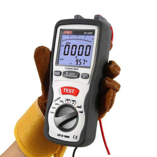 CE华盛DT-5M50DT-55000绝缘电昌阻测试仪5505电器设材料测备量仪
