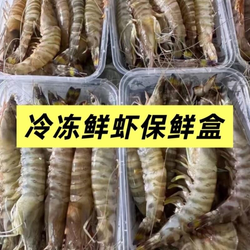 冻虾盒塑料一次性冰盒冷藏冷冻盒子基围虾专用速冻保鲜对虾冰箱