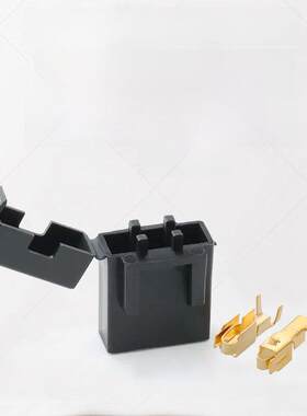 汽车保险片盒带卡扣保险丝座接线端子疝气灯配件熔断器盒BX2017D