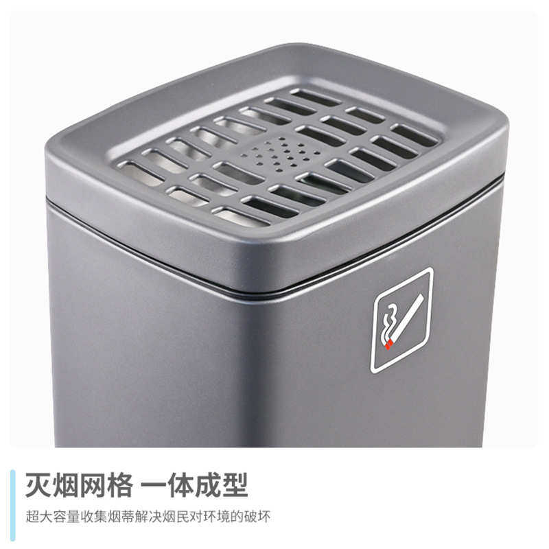 10L商用不锈钢烟灰垃圾桶酒店大堂电梯口烟灰桶写字楼立式垃圾桶