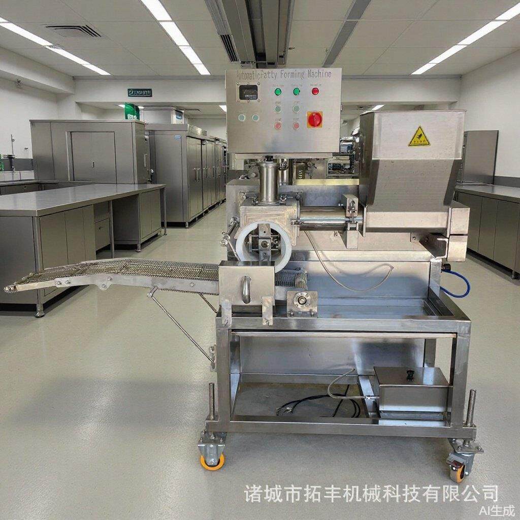 肉饼成型机300型多形状肉泥压饼狗粮成型汉堡肉馅成型设备