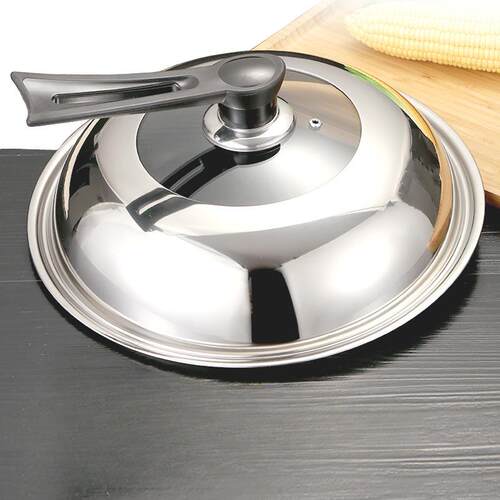 直经45公分铁锅特大号锅盖43家用的钢化玻璃透明可立锅盖46cm厘米