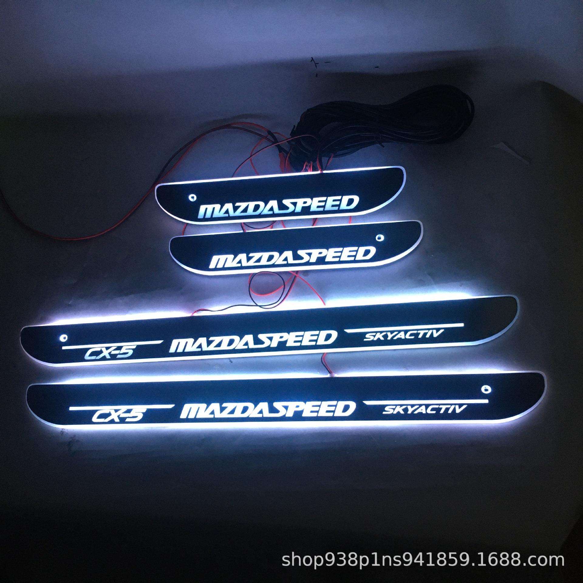 红外免破线款适用于马自达CX-5门槛条流光LED灯迎宾踏板CX5改装