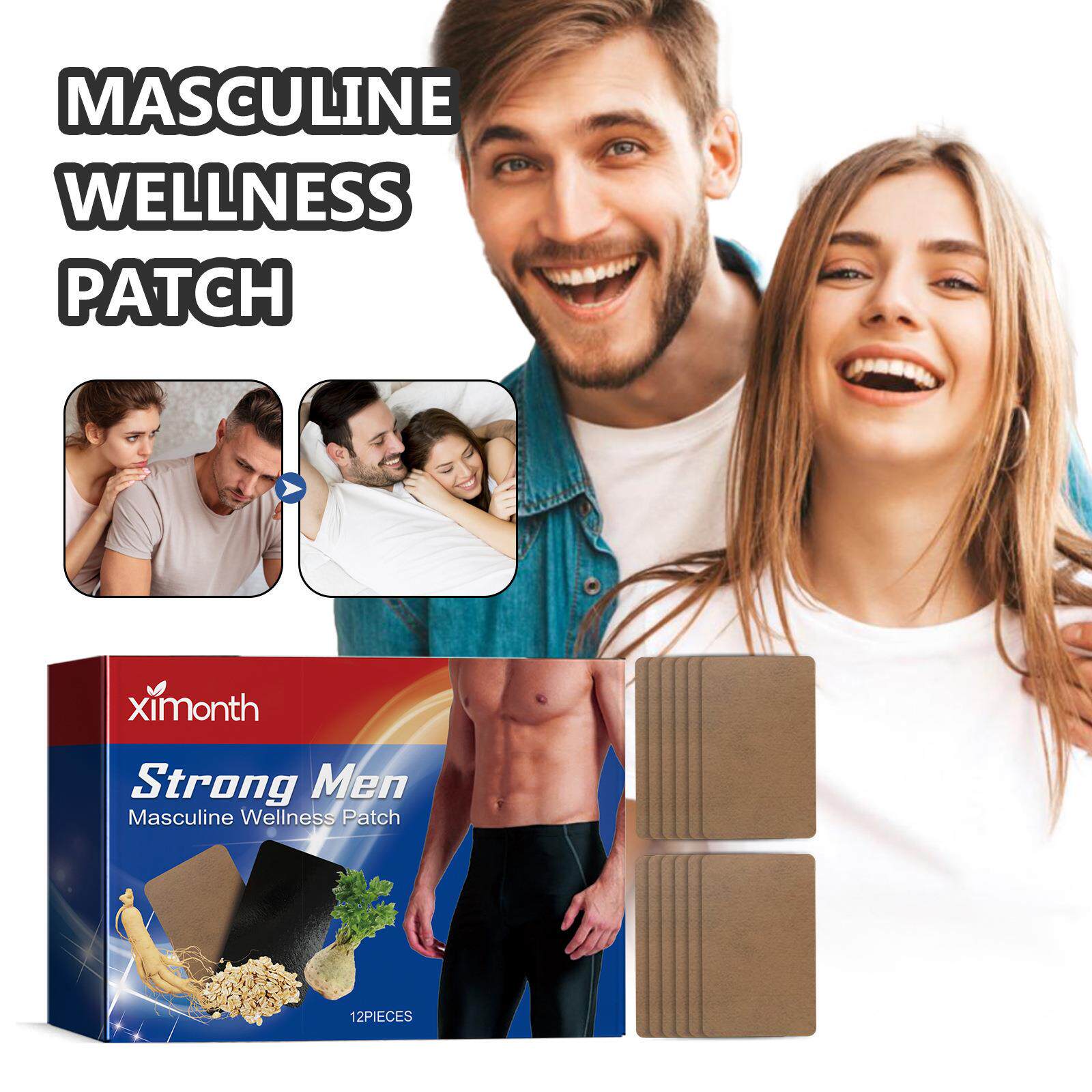 Ximonth Men's Care Patch Body Health and Care贴片