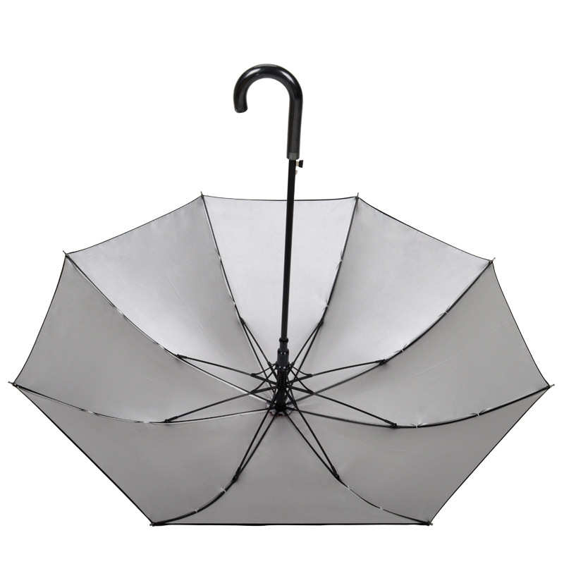 高尔夫伞真双层防晒伞黑胶太阳伞长柄直杆伞商务礼品彩色数码印