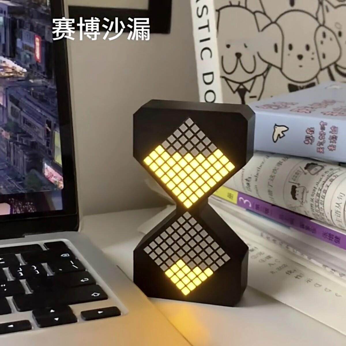 电子沙漏创意小型计时器解压发光沙漏桌面小摆件送朋友生日礼物