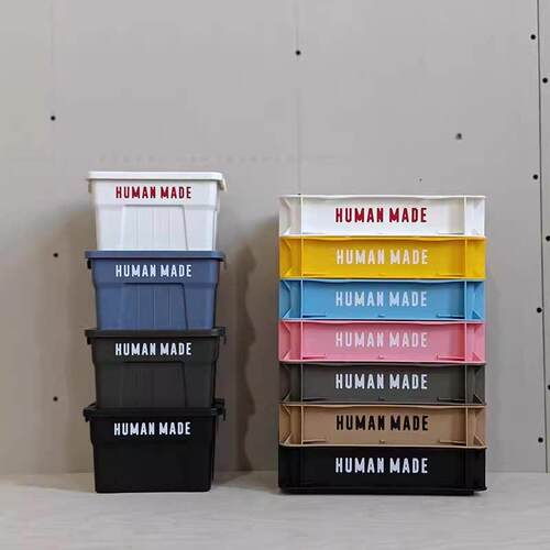 humanmade收纳箱工业风桌面收纳盒可叠加户外露营杂物迷你收纳筐