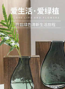 ins 家居装饰酒店之实木风格家居实木泪欧式批发玻璃花瓶花瓶天使