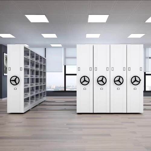 新款直销移动密集架手摇密集柜轨道式电动智能档案密集柜智能双面