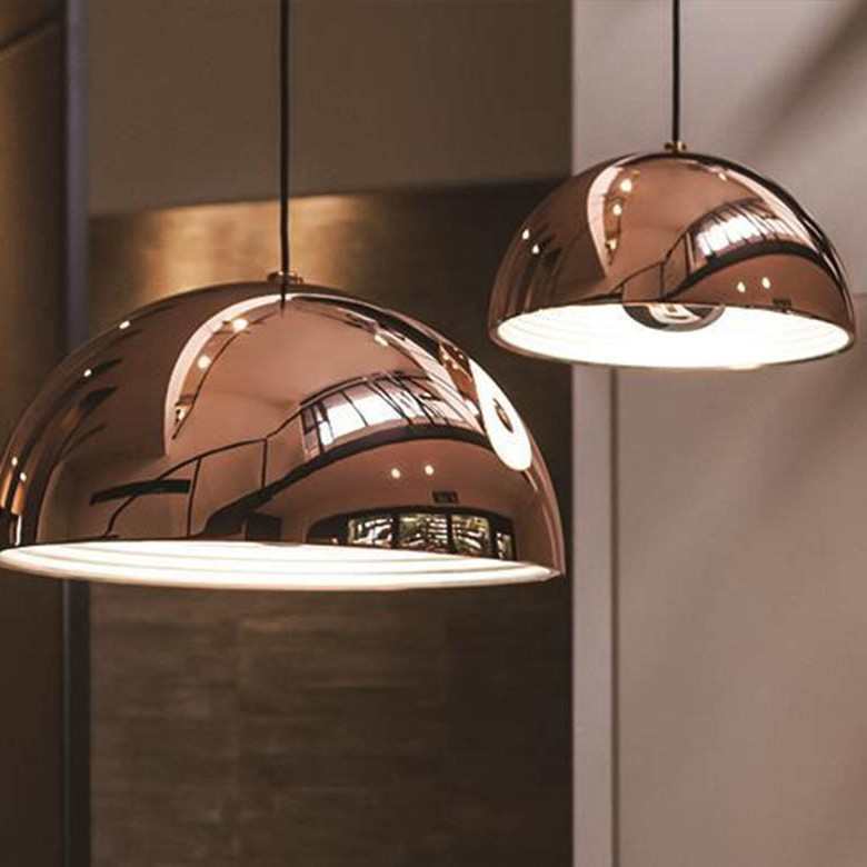 北欧后现代简约创意个性时尚餐桌卧室书房咖啡厅吧台单头铝材吊灯