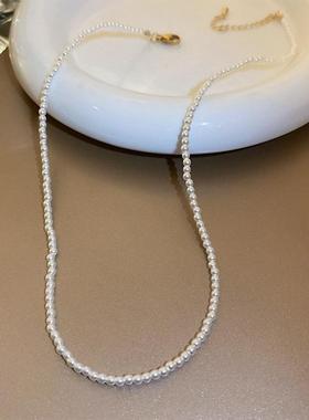 气质满天星淡水珍珠项链女2024年新款颈链锁骨链配饰
