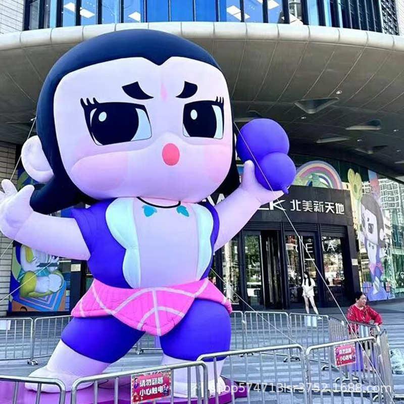 充气角色卡通气模 行走人偶充气卡通模型商场户外美陈道具PVC气模