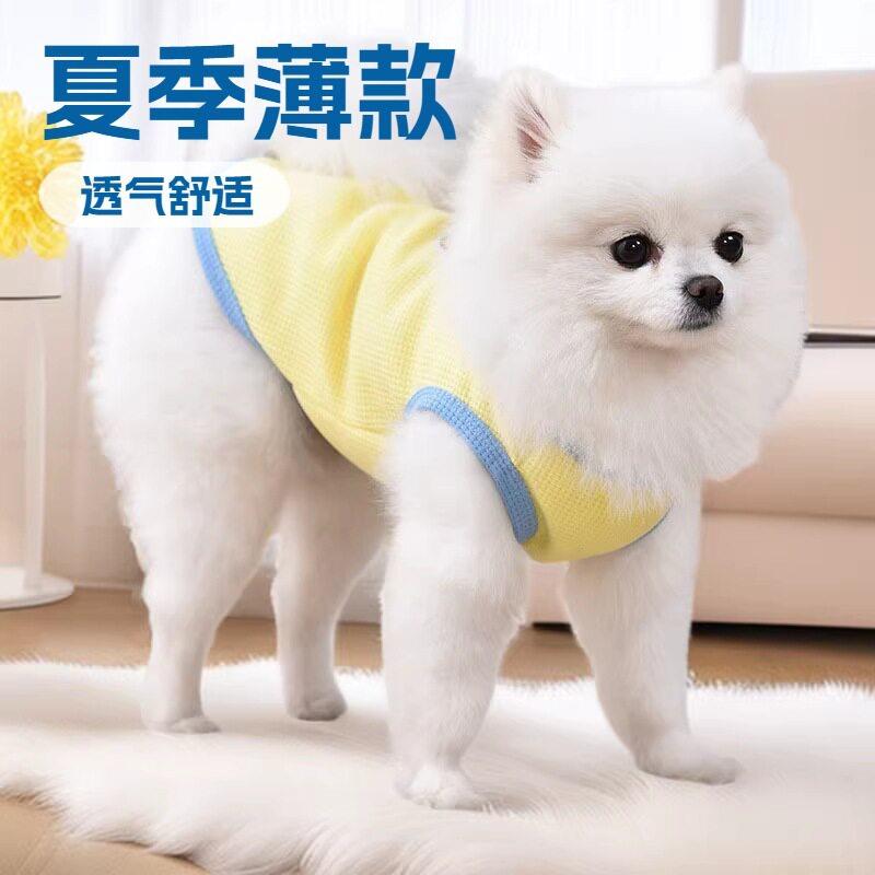 狗狗衣服泰迪夏季背心比熊博美雪纳瑞贵宾小型犬宠物猫咪夏天薄款