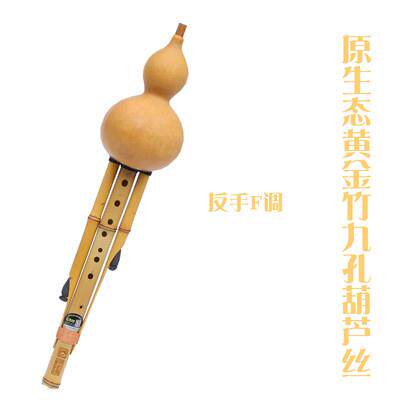 高档马格九孔葫芦丝乐器初学成人C调西降B金调专竹9孔胡芦丝业演