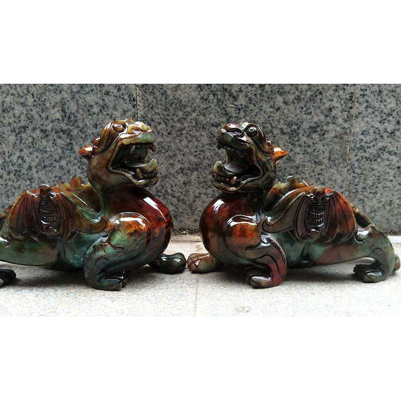钰程本命年玉器 22CM岫玉貔貅摆乔迁新居开业礼品