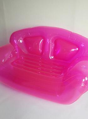 现货pc气粉色vgd320双人沙发休闲厅懒客人躺椅午休折叠休闲靠背充