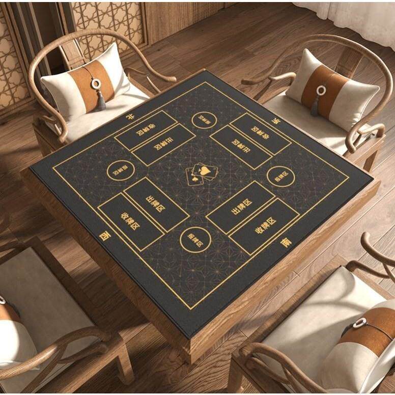 掼蛋专用麻将桌布打扑克牌比赛桌垫加厚隔音降噪棋牌室斗地主桌布