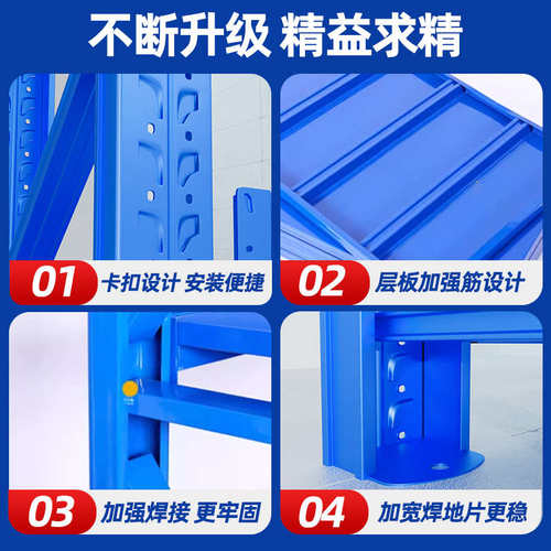货架置物架多层仓储仓库库房重型货架家用车库货物架铁架子展示架