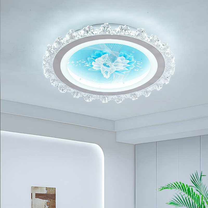 新卧室语音控制LED吸顶现代简约房间主卧次卧婚房2024新款简约灯