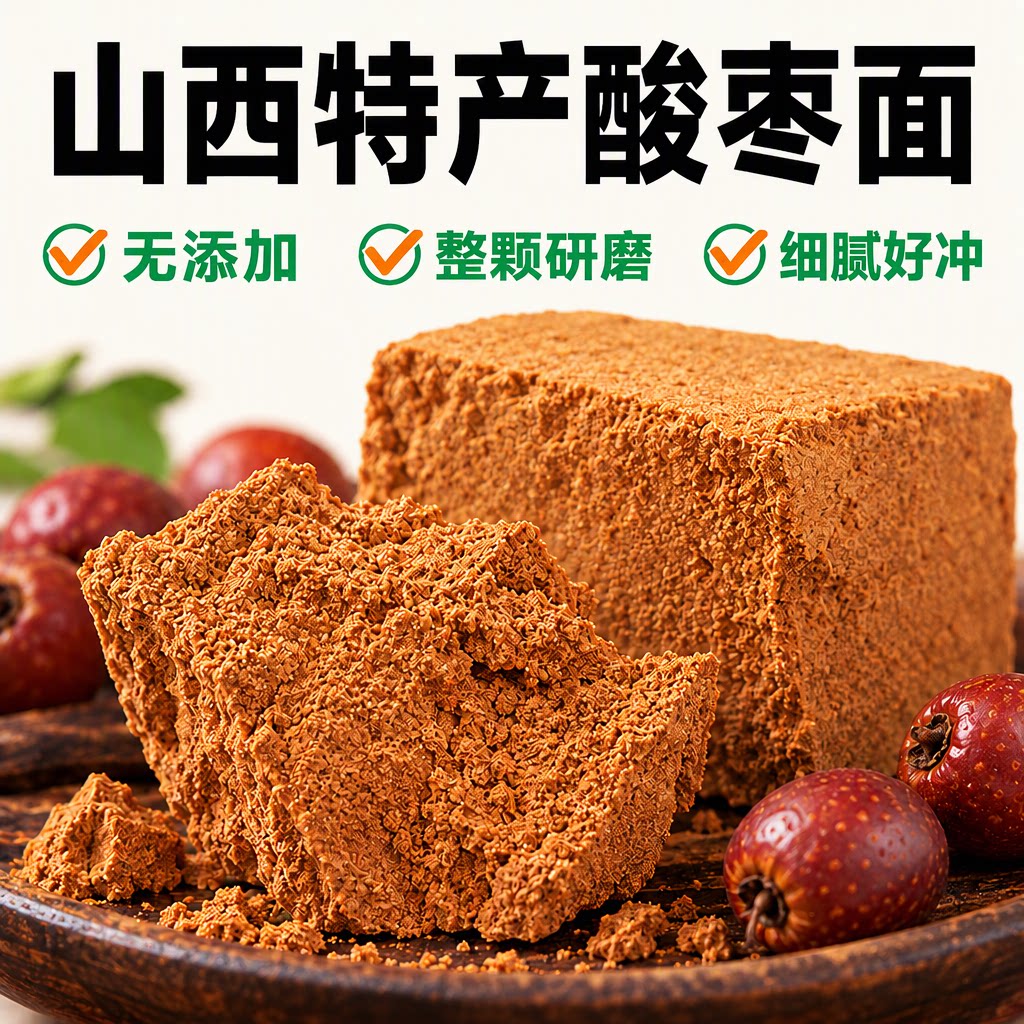 无添加纯天然!山西特产酸枣面