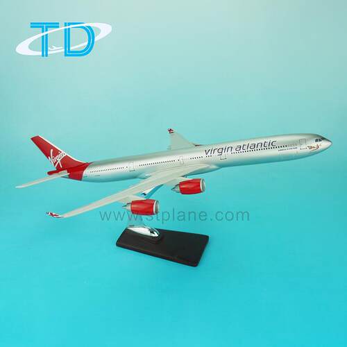 A340-600航空模型仿真比例1/200飞机模型维珍航空树脂工艺品