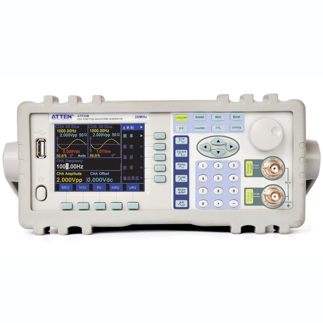 安泰信函数信号发生器ATF20B/ATF20F/20E任意波形信号源20MHz