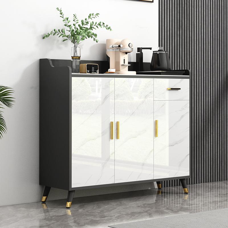 岩板餐柜现代简约置靠厨墙储物柜房家用收纳物边客厅吧台茶水JMH9