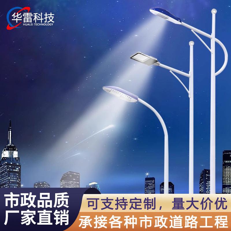 Led市电路灯杆户外4/5/6/8/10米小区市政新农村道路高杆灯太阳能