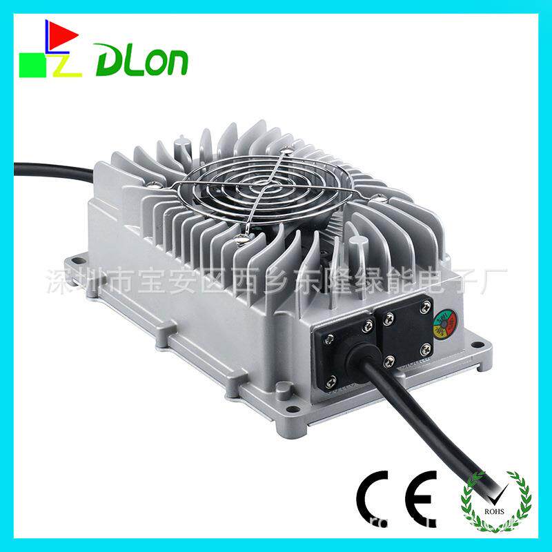 IP67电动船用防水全密封灌胶带风扇24V18A充电器25.55V18A
