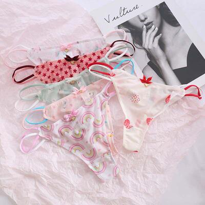 Cute Girls Ladies Mesh T-Back T-String Thongs Sexy Panties T