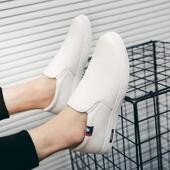 蓝白色无尘车间电子厂低帮男鞋 防静电中巾四孔鞋 防臭防静电鞋 男士