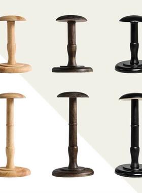 实木帽撑样板间衣帽间简约意式帽架帽托帽子展示架摆件陈列道具