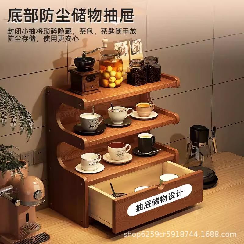 厂家直销桌面杯子收纳置物架餐桌台面桌上茶杯办公室咖啡杯小型架