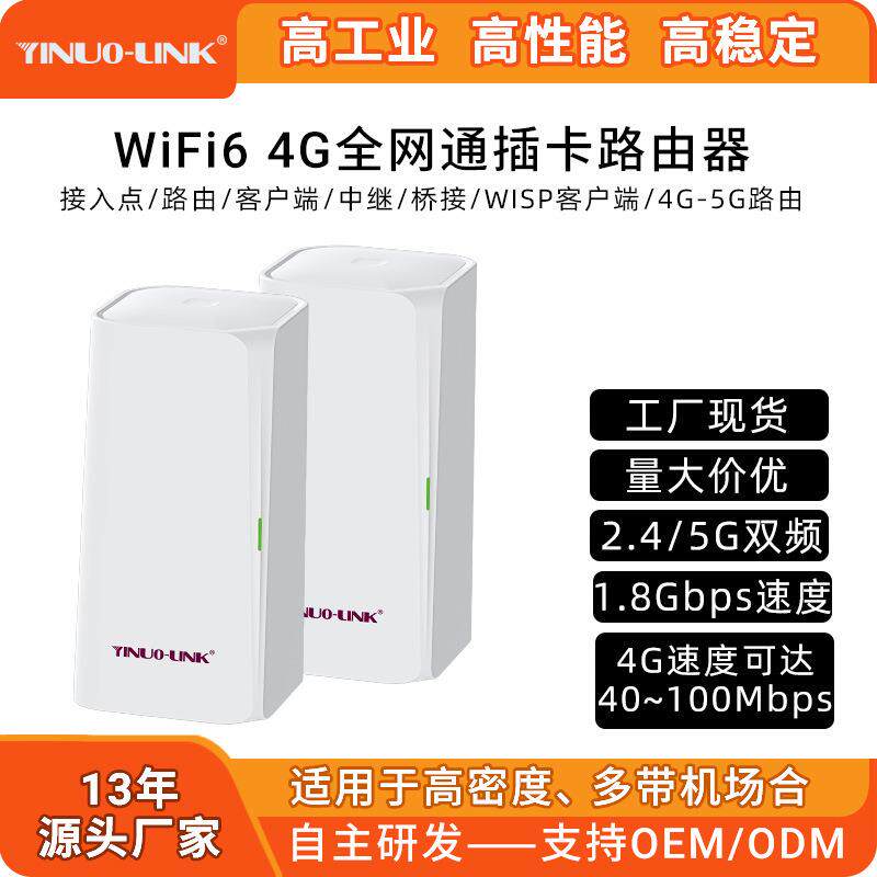 五口千兆4G全网通插卡路由器高多带机AP高性能双频4G路由器厂家