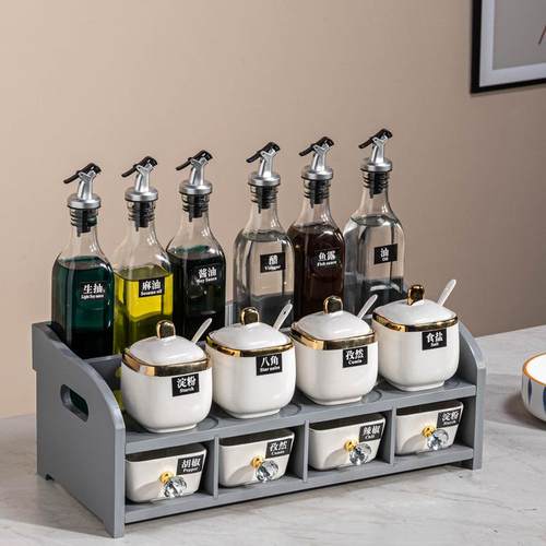 合装家用厨房调盒组套装调料品全套料油F966HS6H味盐酱醋调罐收纳