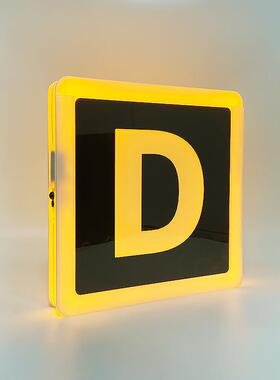 酒吧ktv气氛道具举牌摆件夜店LED充电发光英文手举牌双面换字举牌