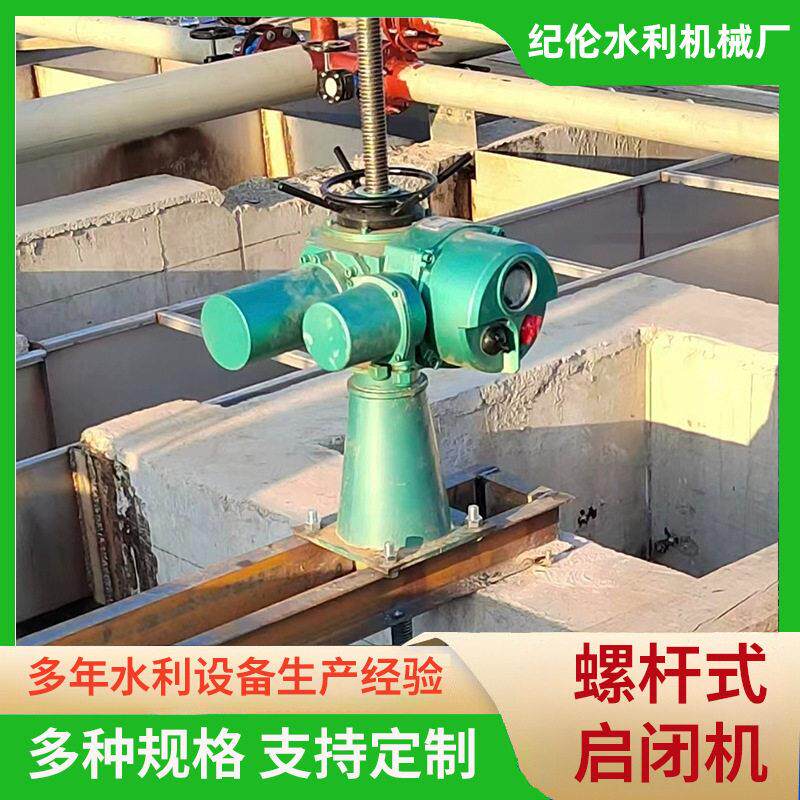 螺杆启闭机双吊点闸门提升启闭器河道灌溉水闸配套用铸铁闸门